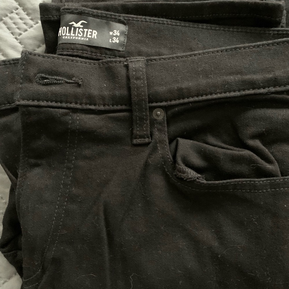 Black ripped jeans regular fit